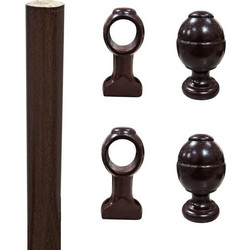 Σετ ξύλινο κουρτινόξυλο - Wooden Rod Set-141364-172230
