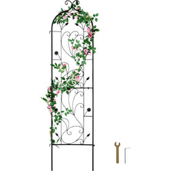 VEVOR Κασπώ Κήπου για Αναρριχώμενα Φυτά, 60 x 15 in, Αντισκωριακό Μεταλλικό Πλέγμα Κήπου, Στήριγμα για Αναρριχώμενα Τριαντάφυλλα και Αγγούρια, Διακοσμητικό Ψηλό Πλέγμα Clematis για Αυλές και Γκαζόν