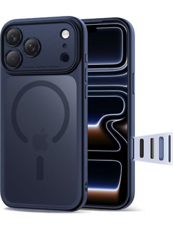 Tech-Protect Magpeak Magsafe CC Θήκη iPhone 17 Pro Max Matte Navy Blue