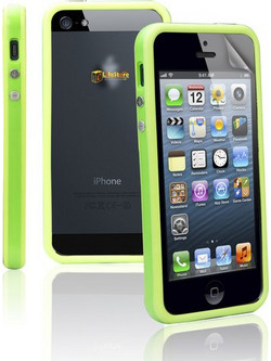 Stylish Protective Bumper Frame Case για iPhone 5 - Πράσινο