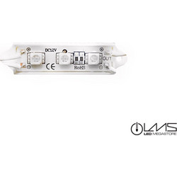 LED Modules 3 SMD 5050 Για Επιγραφές Aδιάβροχο Πράσινο