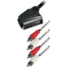 SCART αρσ. σε 4 RCA (2x Audio in + 2x Audio out) 3.0μ