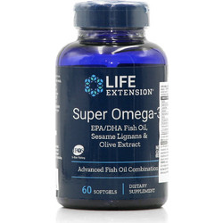 Life Extension Super Omega-3 Ιχθυέλαιο & Ελαιόλαδο 60 Μαλακές Κάψουλες