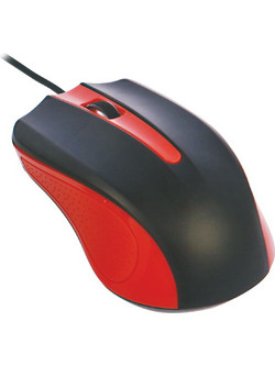 Powertech PT-303 Ενσύρματο Ποντίκι Black Red