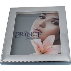 Στεφανοθήκη Prince Silvero ασημένια σε κορνίζα 20x25cm με λευκό ξύλο MA/ST28W
