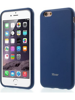 ROAR KOREA Θήκη Σιλικόνης TPU Ματ για iPhone 6s Plus / 6 Plus - Σκούρο Μπλε