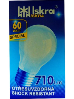 Iskra Λάμπα Κοινή Ε27/75W Γαλακτος
