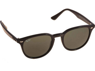 Ray-Ban RB4259 601/71 Ανδρικά Γυαλιά Ηλίου Στρογγυλά Κοκάλινα Μαύρα με Μαύρο Polarized Φακό