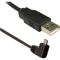 POWERTECH CAB-U027 USB 2.0 Α CABLE FEMALE TO MICRO USB B MALE CORNER 1.5m CABU027 U026