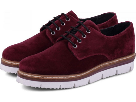 Creator Veludo Ladies Shoes IB17421 Μπορντώ