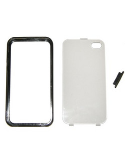 Volte-Tel Faceplate Bumper V034 Θήκη iPhone 4/4s Black Transparent