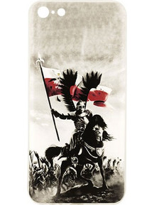 Θήκη OEM Patriotic για Apple iPhone 7, 8 Back Cover TPU 0.3mm Transparent White/Black