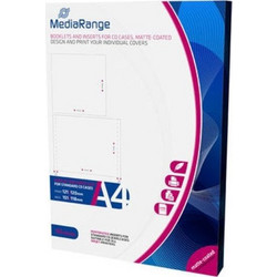 MediaRange Booklets and Inserts for CD Jewelcases Matte (50 Pack) (MRINK120)