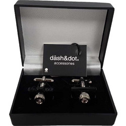 Dash&Dot - 3604-03 - Silver - Μανικετόκουμπα - gray