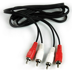 1.5m M/F 2RCA Jack To 1RCA Plug Nickel