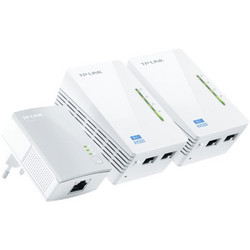TP-Link TL-WPA4220TKIT Powerline Τριπλό Kit για Ασύρματη Σύνδεση WiFi 4 με 2 Θύρες Ethernet