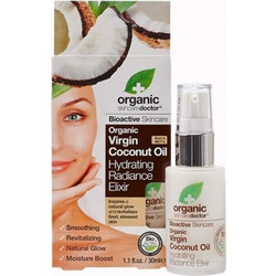 Dr. Organic Virgin Coconut Oil Hydrating Radiance Elixir Ενυδατικό Λάδι Προσώπου για Λάμψη 30ml