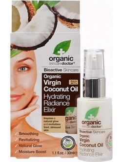Dr. Organic Virgin Coconut Oil Hydrating Radiance Elixir Ενυδατικό Λάδι Προσώπου για Λάμψη 30ml