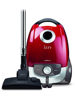 Izzy AC1108 Red Force Ηλεκτρική Σκούπα 700W με Σακούλα 4lt