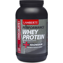 Lamberts Performance Whey + Magnesium Chocolate Πρωτεΐνη Ορού Γάλακτος Γράμμωσης 1kg