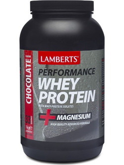 Lamberts Performance Whey + Magnesium Chocolate Πρωτεΐνη Ορού Γάλακτος Γράμμωσης 1kg