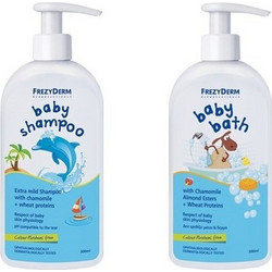 Frezyderm Baby Shampoo 300ml + Bath 300ml