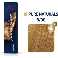 Wella Koleston Perfect Me+ Pure Naturals 8/00 Ξανθό Ανοιχτό Έντονο Φυσικό Μόνιμη Βαφή Μαλλιών 60ml