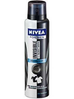 Nivea Invisible For Black & White Power Ανδρικό Αποσμητικό Spray 48h 150ml