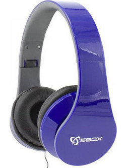 SBOX HS-501 Ενσύρματα Ακουστικά On Ear Μπλε