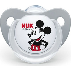 Nuk Trendline Disney Mickey Ανατομική Ορθοδοντική Πιπίλα Σιλικόνης 0-6m Γκρι