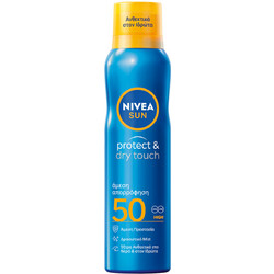 Nivea Sun Protect & Dry Touch Sun Αντηλιακό Spray Σώματος SPF50 200ml