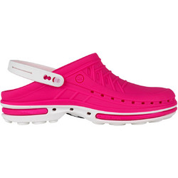 Wock Clog 09 White/Fuchia