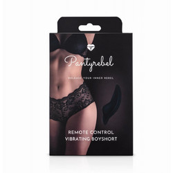 EasyToys PantyRebel Vibrating BoyShort Δονητής Εσωρούχου για Ζευγάρια με Τηλεχειριστήριο Μαύρος
