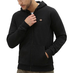 Dickies Oakport Ανδρική Ζακέτα Φούτερ με Κουκούλα και Φερμουάρ Μαύρη DK0A4XD3BLK