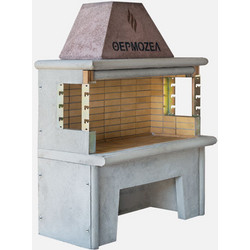 Thermozel Economy B105 Χτιστή Ψησταριά 153x82x208cm