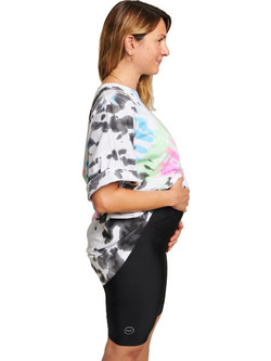 PCP Amaryllis Maternity Biker Shorts Κολάν Εγκυμοσύνης Μαύρο