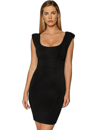Guess Laurette Mini Καλοκαιρινό Φόρεμα για Γάμο / Βάπτιση Μαύρο W1BK66K7UW1-G5B7