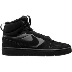 Nike Court Borough MID 2 Παιδικά Sneakers Μποτάκια Μαύρα CQ4023-001