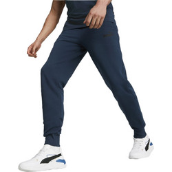 Puma Essential Ανδρικό Παντελόνι Φόρμας Fleece με Λάστιχο Navy Μπλε 586715-97