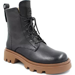 Versace 19V69 Γυναικεία Αρβυλάκια Δερμάτινα Μαύρα με Χοντρό Χαμηλό Τακούνι AM05A1040