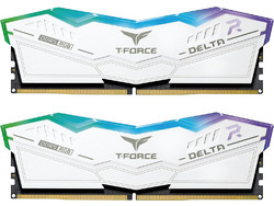 TeamGroup Delta RGB 32GB (2X16GB) DDR5 RAM 6000MHz C38 White