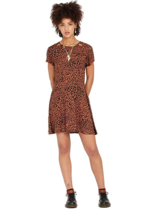Volcom Mini Καθημερινό Φόρεμα Καφέ B1312316-DCL
