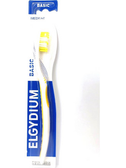 Elgydium Basic Soft Οδοντόβουρτσα Λευκή Κίτρινη