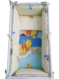 Beboulino Winnie The Pooh Σετ Λίκνου Blue 6τμχ