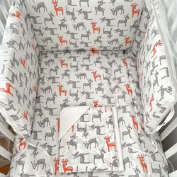 Affetto Deer Σετ Κούνιας Grey/Orange 7τμχ