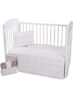 KikkaBoo Monkey Σετ Κούνιας 70x140cm Beige 4τμχ