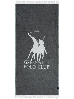 Greenwich Polo Club 3905 Πετσέτα Θαλάσσης Μαύρη 85x170cm