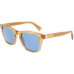 Lanvin LNV630S 208 Ανδρικά Γυαλιά Ηλίου Τετράγωνα Κοκάλινα Καφέ με Μπλε Polarized Φακό