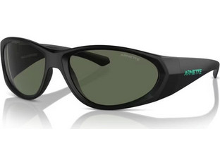 Arnette AN4342 275871 Ανδρικά Γυαλιά Ηλίου Οβάλ Κοκάλινα Μαύρα με Μαύρο Polarized Φακό