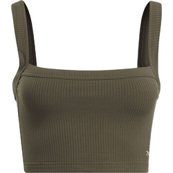 Reebok Classics Wide TREND Γυναικείο Αθλητικό Crop Top Χακί II557